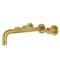 Kingston Brass Roman Tub Faucet, Brushed Brass, Wall Mount KS8027CML - alternate 1